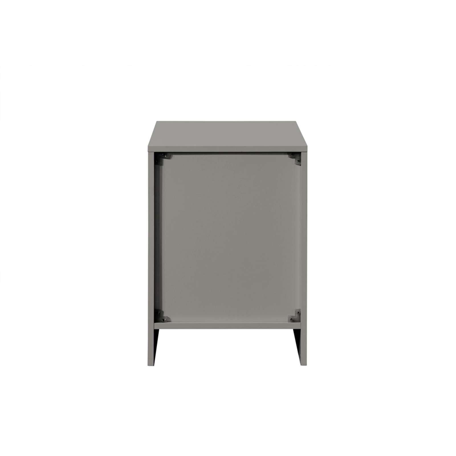 Grey - Birlea - Oslo 2 Drawer Bedside Table - 7
