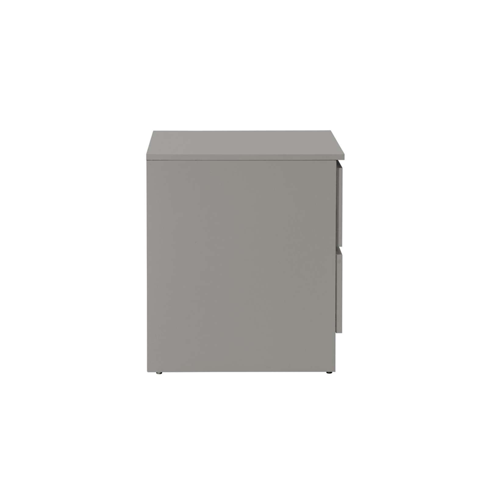Grey - Birlea - Oslo 2 Drawer Bedside Table - 8