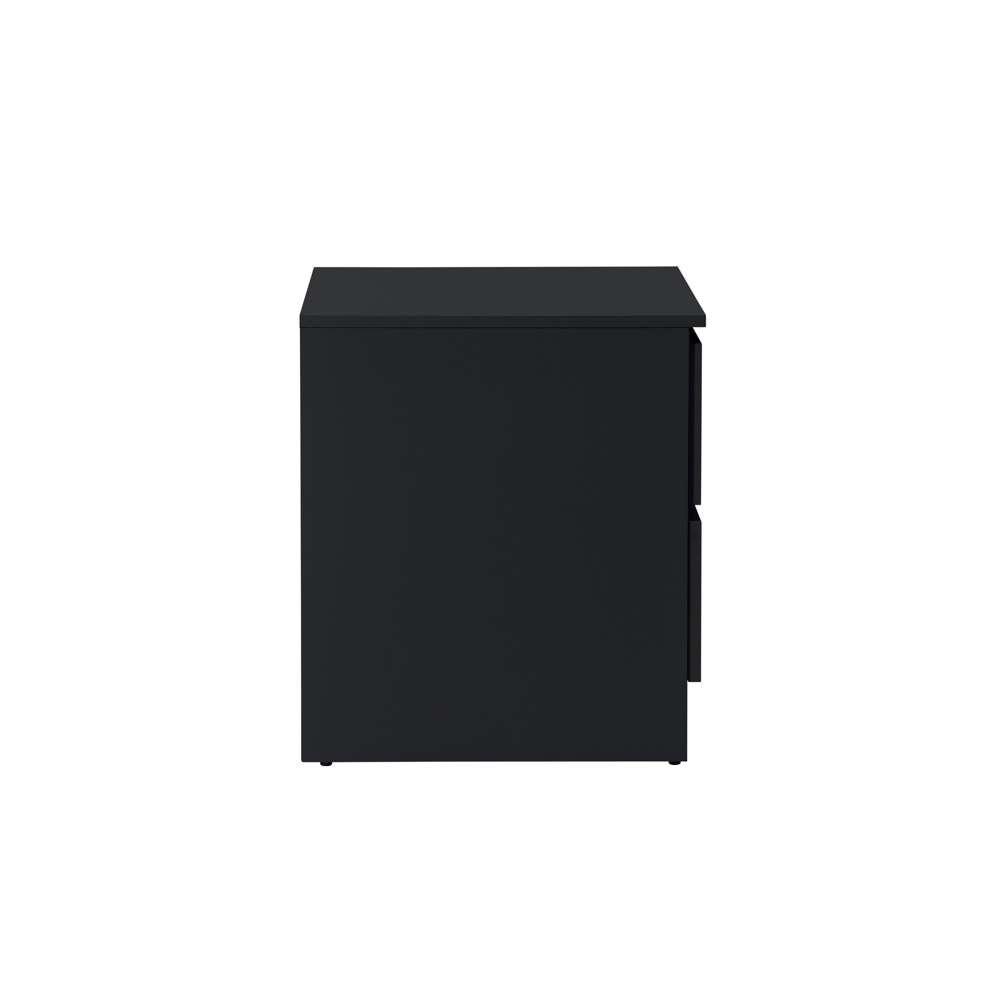 Black - Birlea - Oslo 2 Drawer Bedside - 3