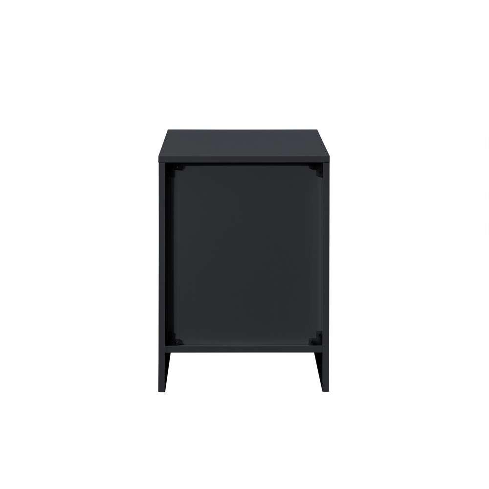 Black - Birlea - Oslo 2 Drawer Bedside - 6