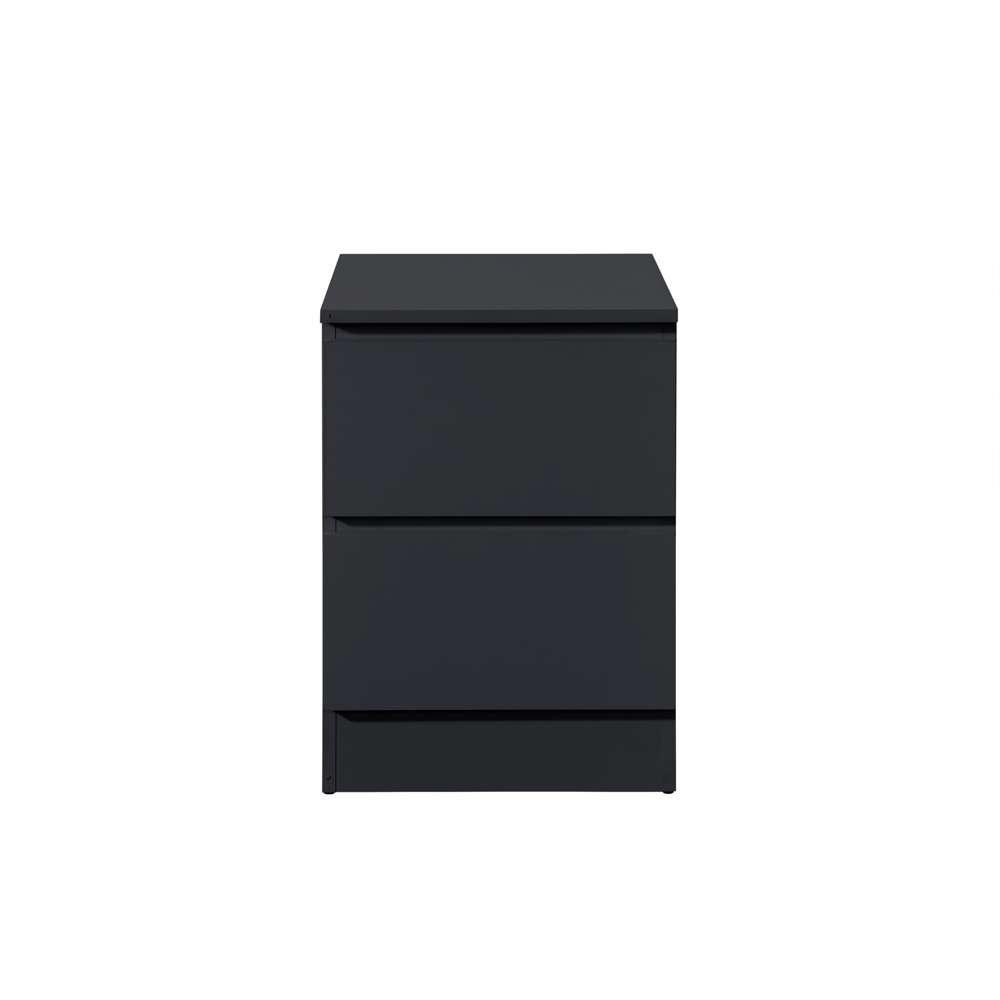 Black - Birlea - Oslo 2 Drawer Bedside - 7