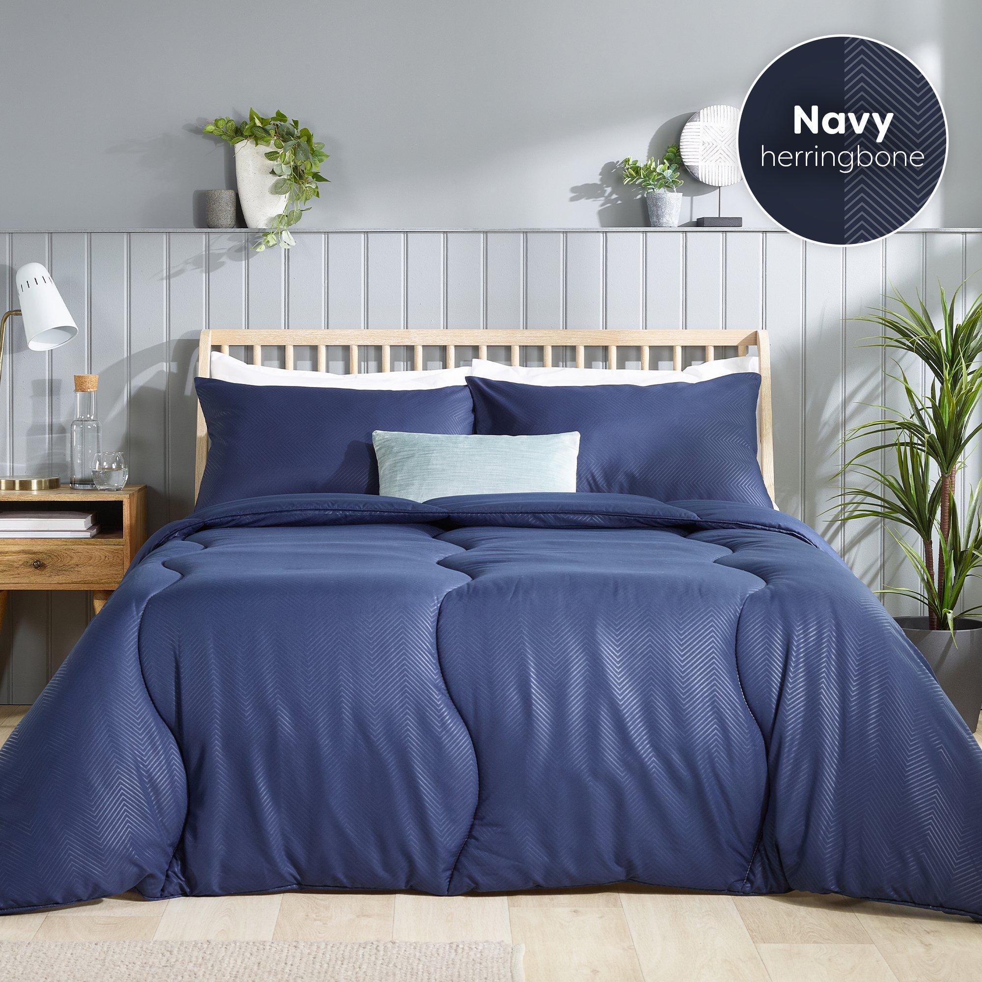 Slumberdown  Coverless Comfort 10.5 Tog Duvet - Herringbone - Single
