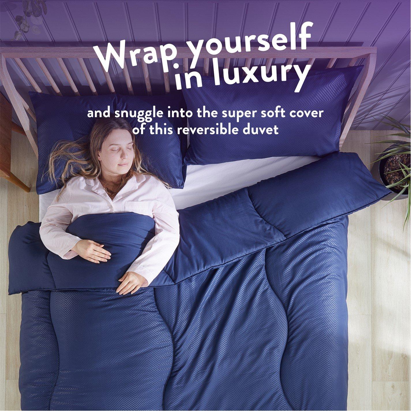 Herringbone - Slumberdown - Coverless Comfort 10.5 Tog Duvet - 4