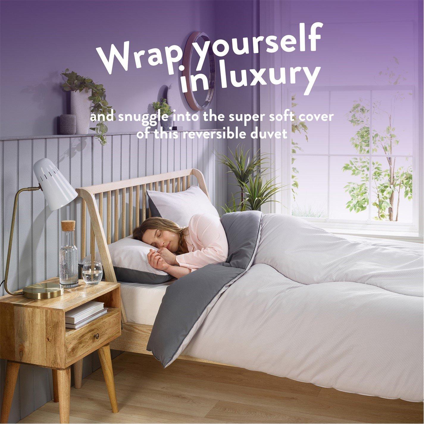 Embossed Waffle - Slumberdown - Coverless Comfort 10.5 Tog Duvet - 3