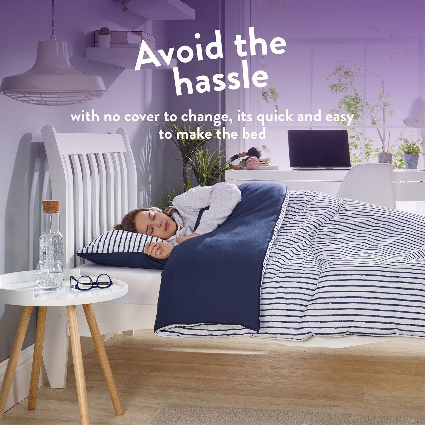 Printed Stripe - Slumberdown - Coverless Comfort 10.5 Tog Duvet - 2