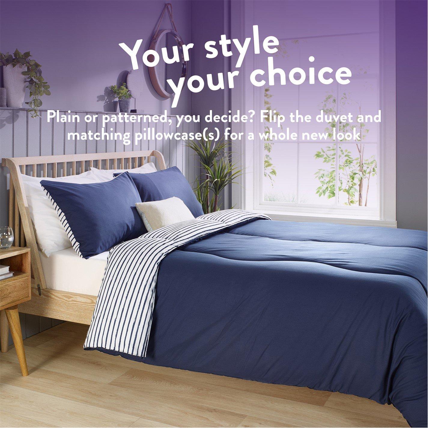 Printed Stripe - Slumberdown - Coverless Comfort 10.5 Tog Duvet - 3