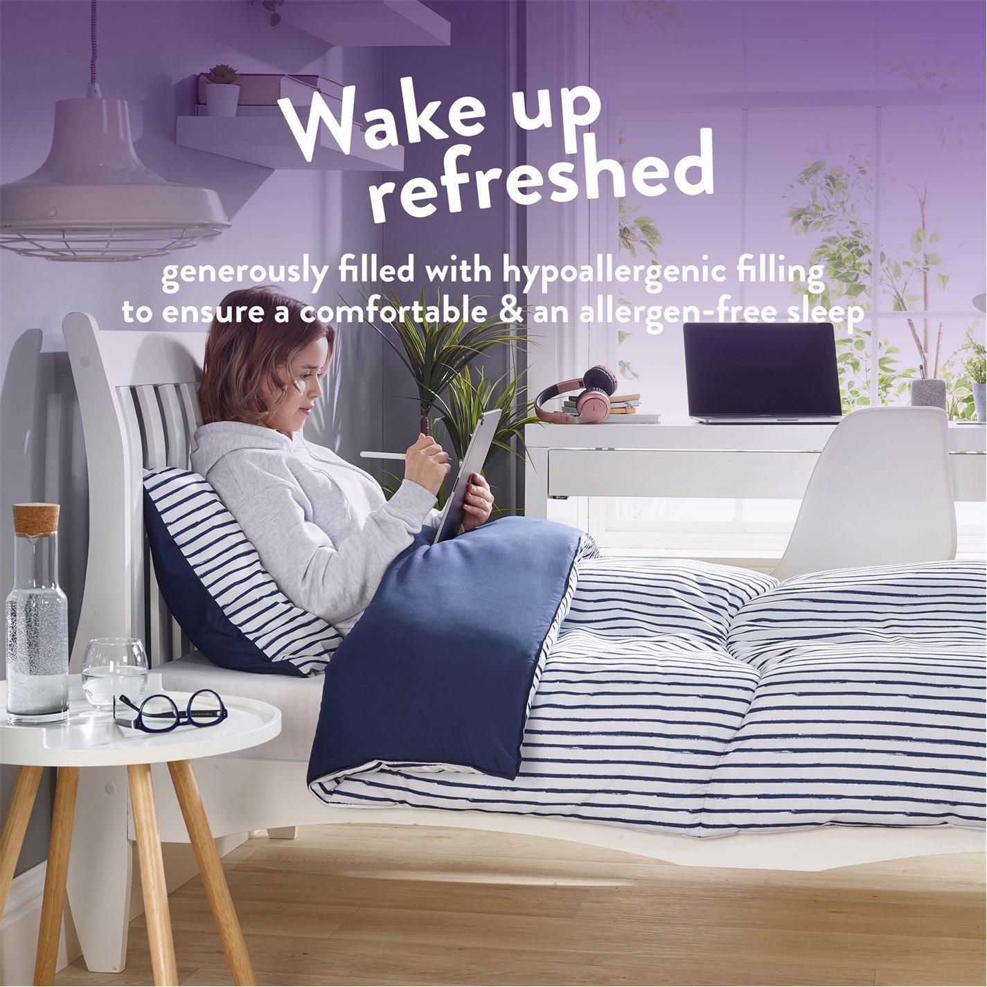Printed Stripe - Slumberdown - Coverless Comfort 10.5 Tog Duvet - 5