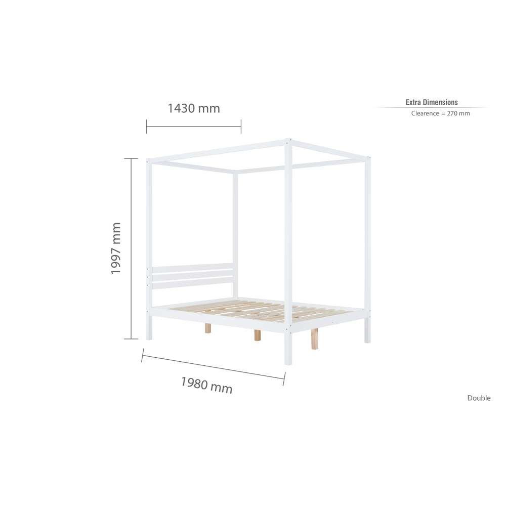 White - Birlea - Mercia Four Poster Bed - 6