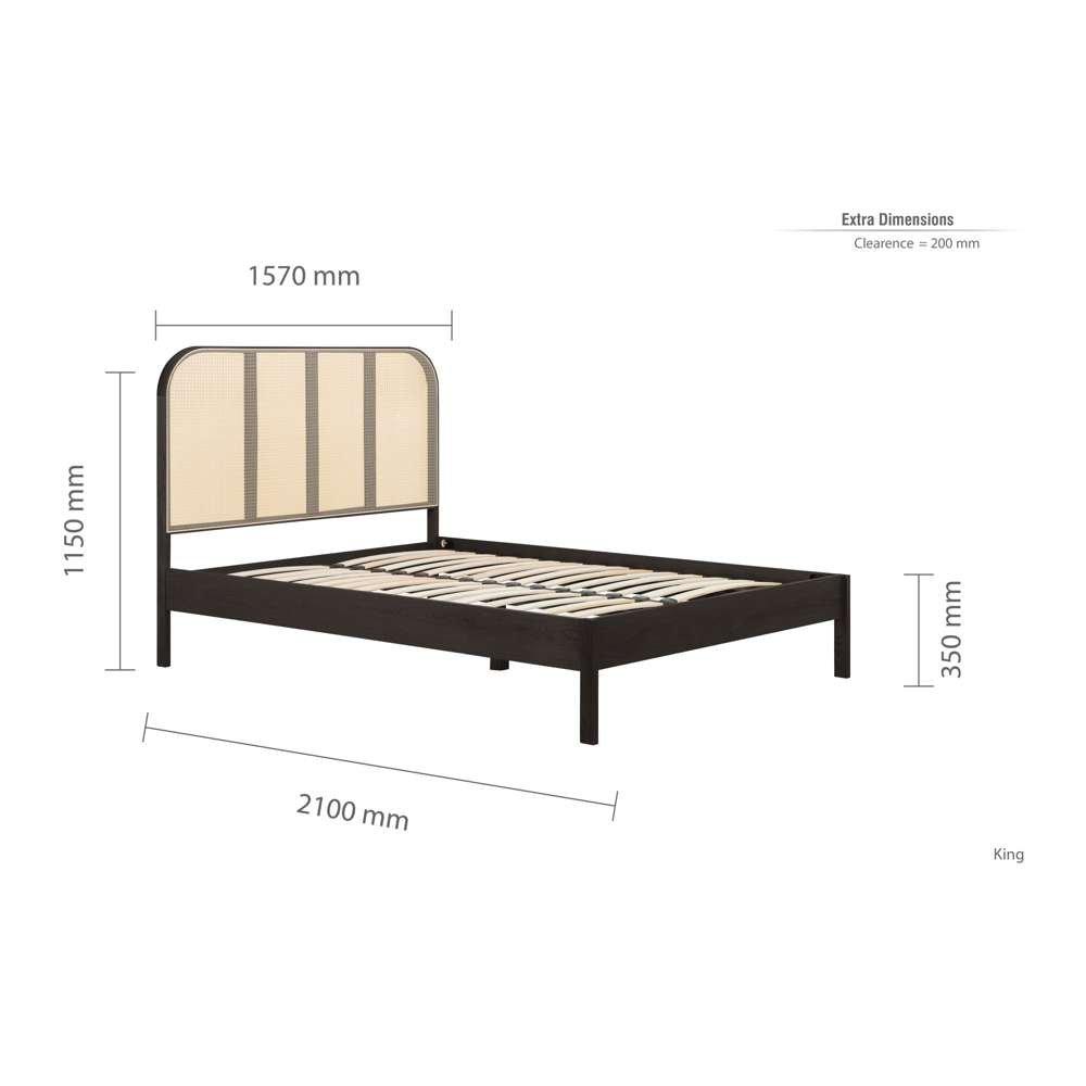 Black - Birlea - Margot Rattan Bed - 10