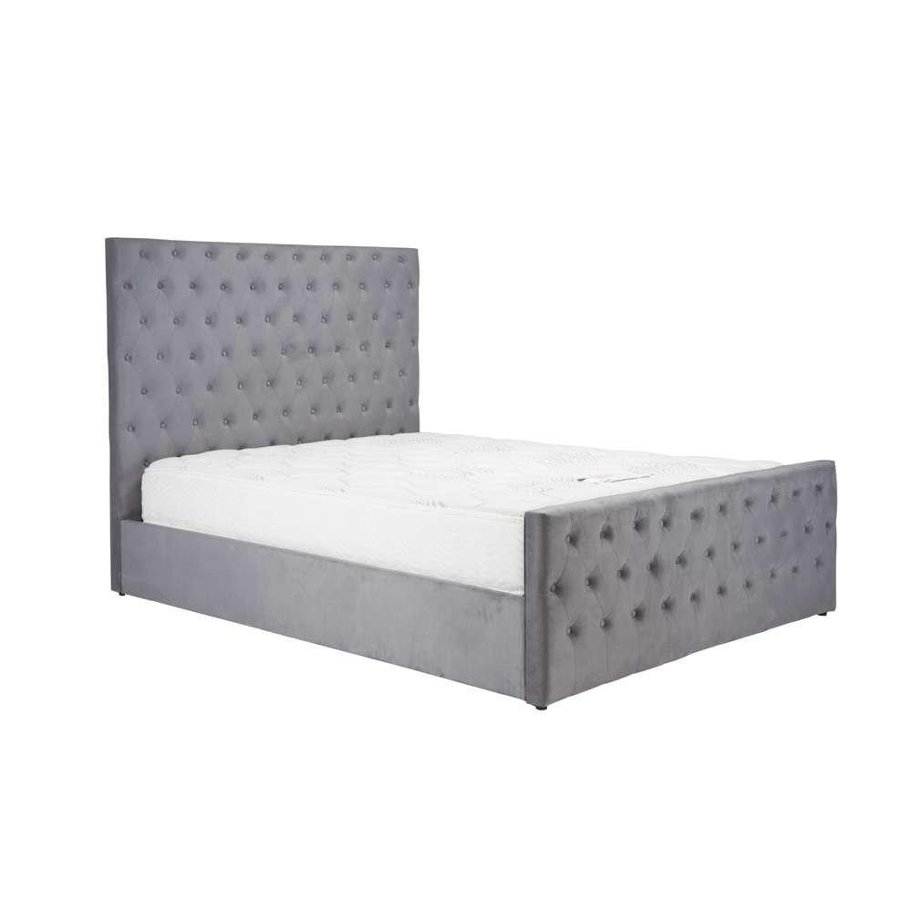 Grey - Birlea - Marquis Fabric Ottoman Bed - 7