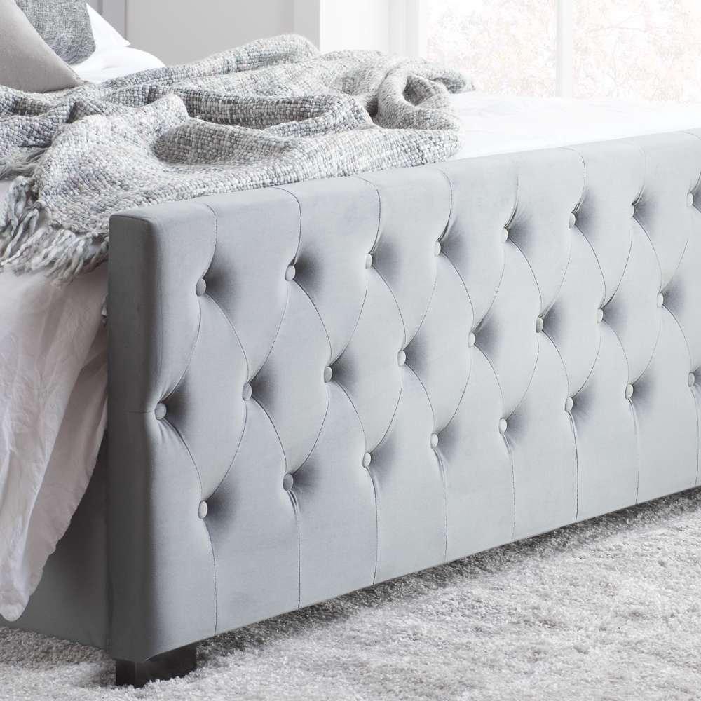 Grey - Birlea - Marquis Fabric Bed In Grey - 4