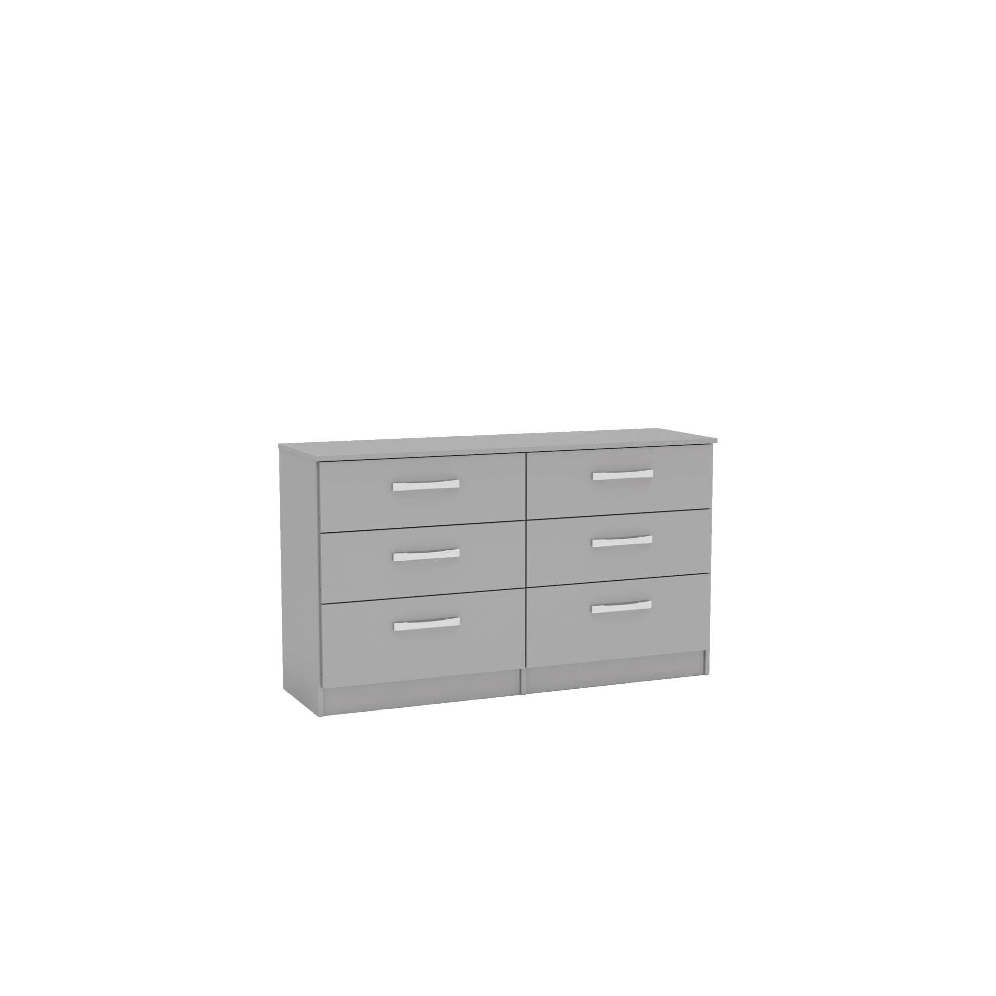 Grey - Birlea - Lynx 6 Drawer Chest - 2