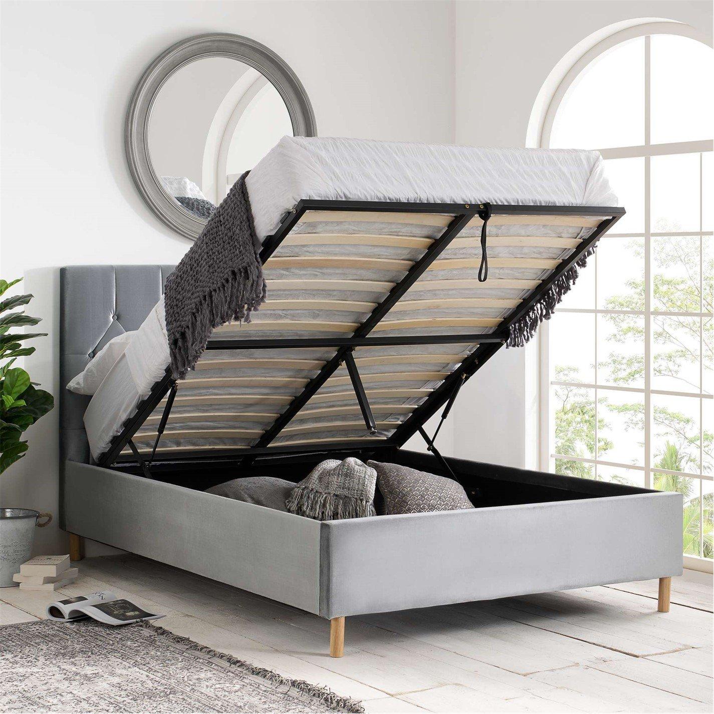 Grey - Birlea - Loxley Ottoman Bed - 2