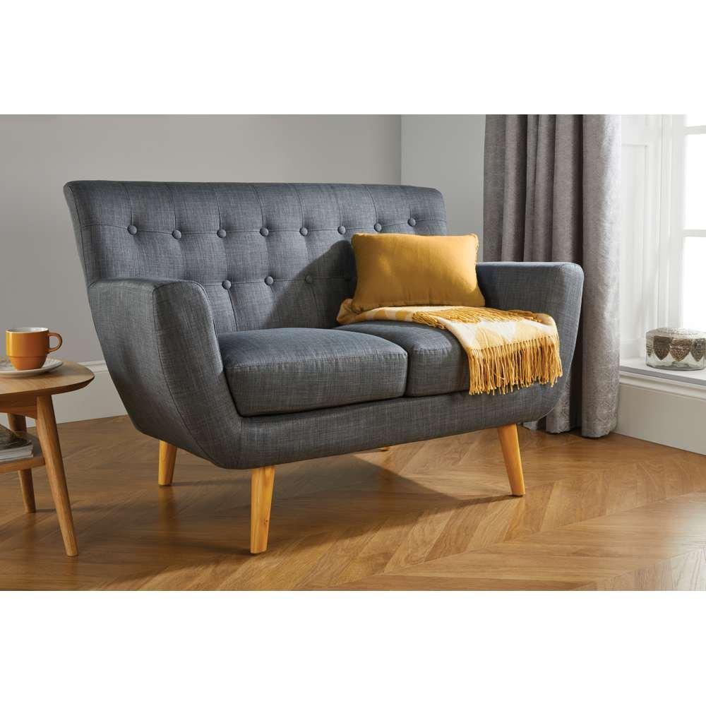 Grey - Birlea - Loft 2 Seater Sofa - 1