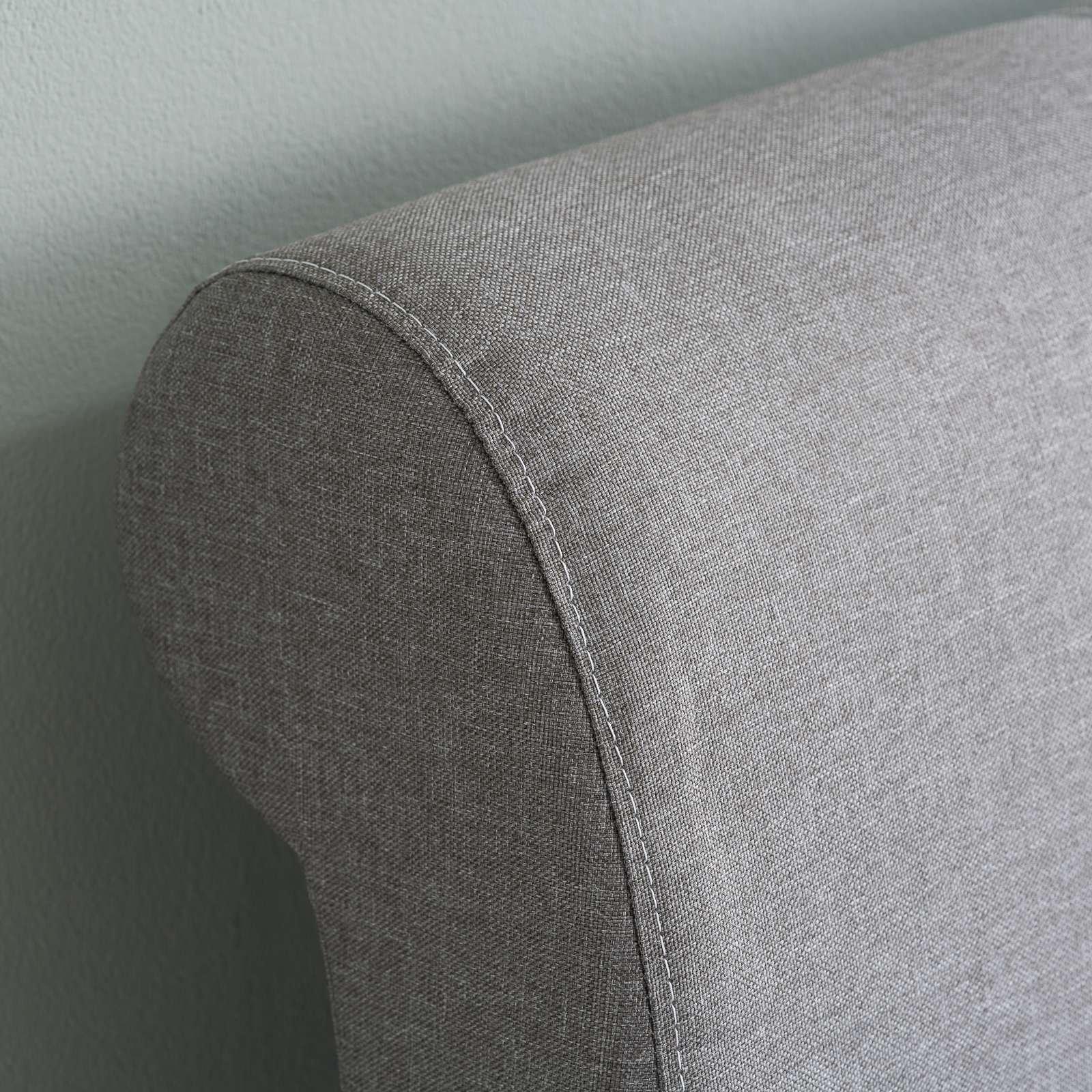 Grey - Birlea - Lancaster Fabric Bed - 4