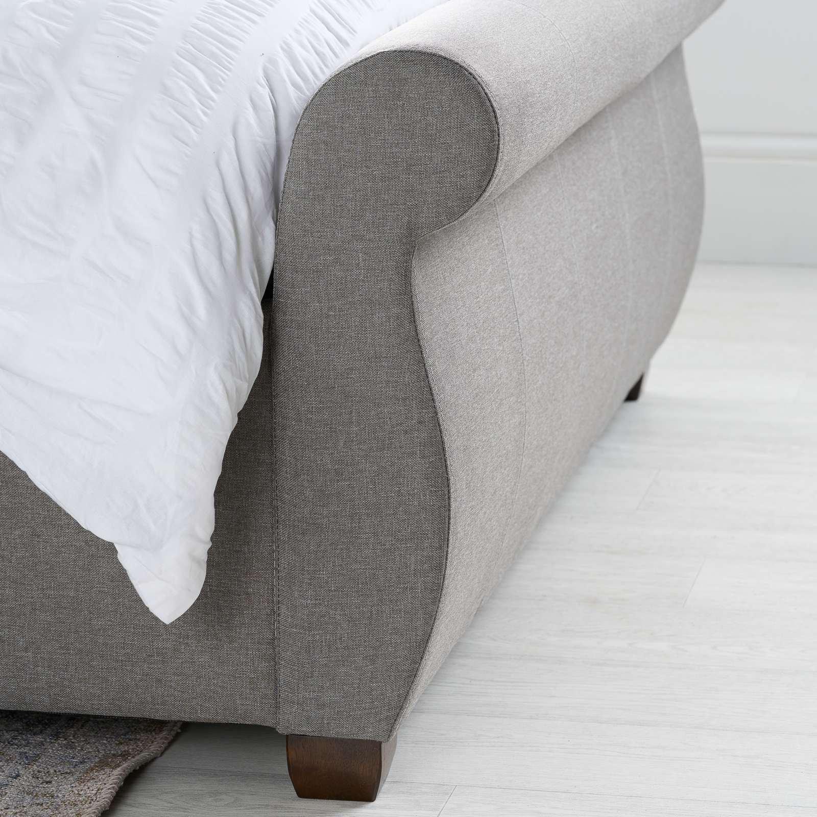 Grey - Birlea - Lancaster Fabric Bed - 8