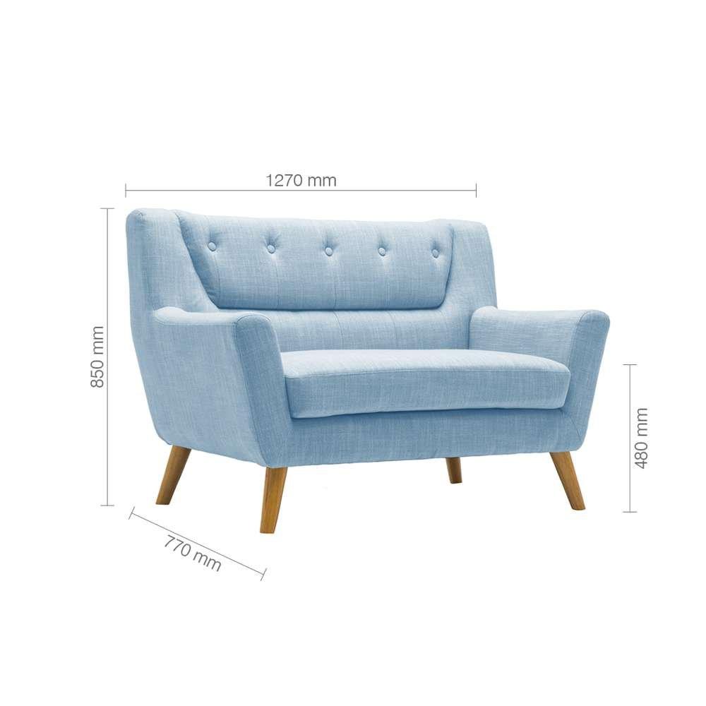 Duck Egg Blue - Birlea - Lambeth 2 Seater Sofa - 8