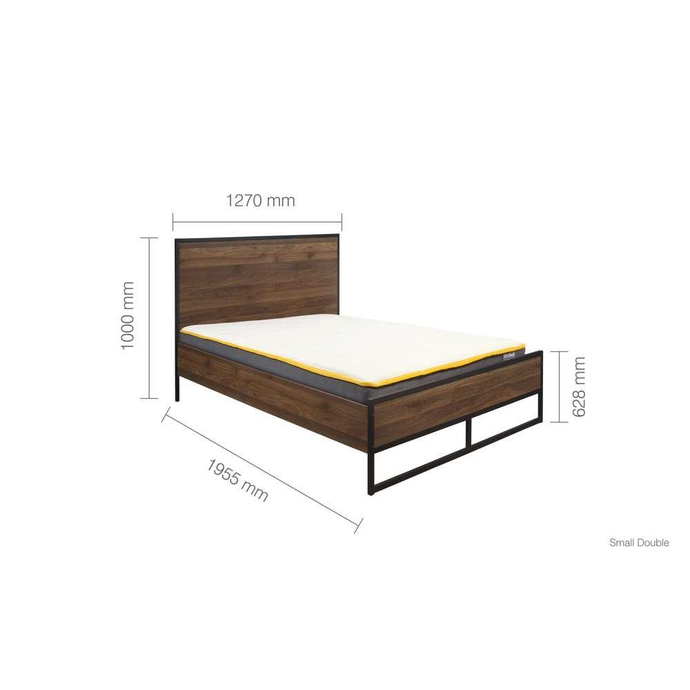Walnut - Birlea - Houston Small Double Bed - 6