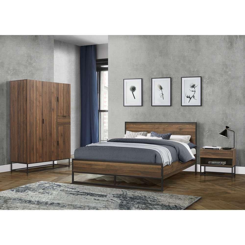 Birlea  Houston Double Bed - Walnut