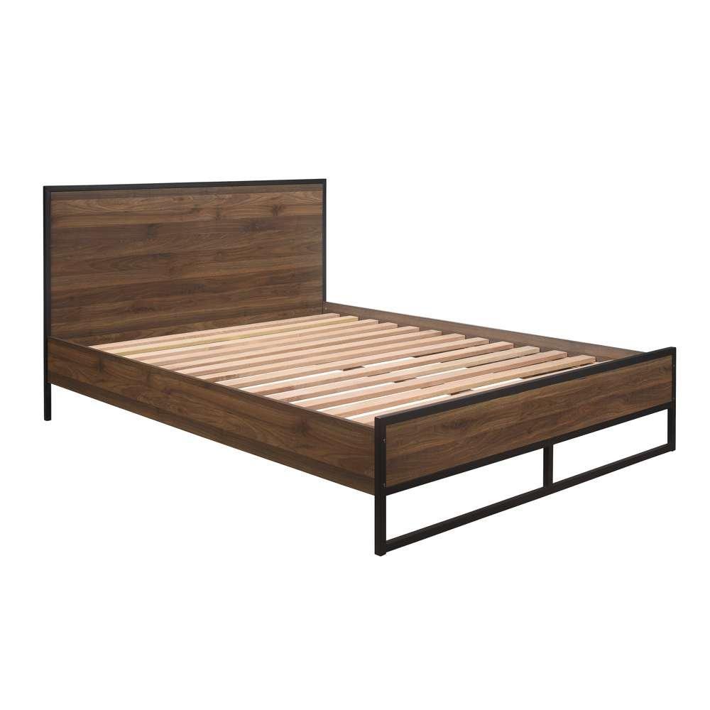 Walnut - Birlea - Houston Double Bed - 2
