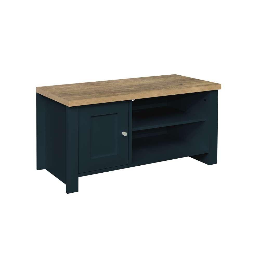 Navy Blue & Oak - Birlea - Highgate Small TV Unit - 2