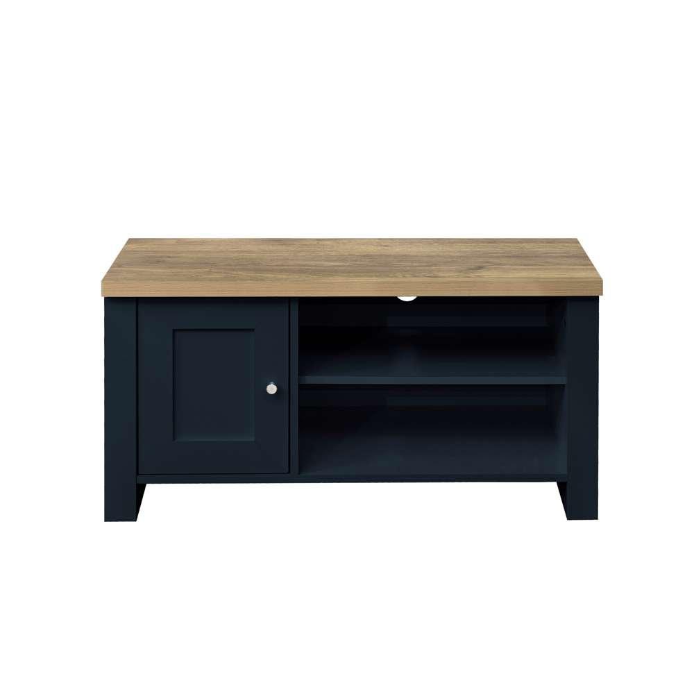 Navy Blue & Oak - Birlea - Highgate Small TV Unit - 4