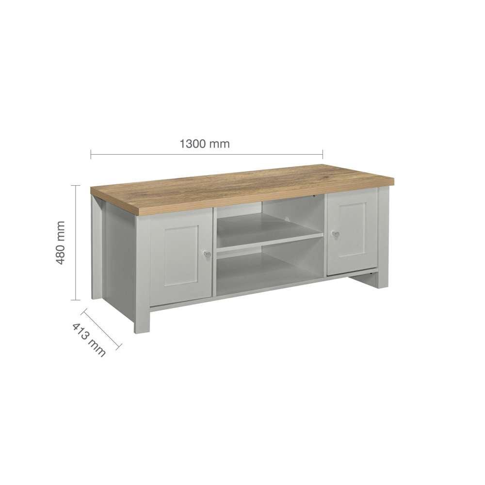 Grey & Oak - Birlea - Highgate Large TV Unit - 6