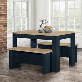 Birlea Highgate Dining Table & Bench Set