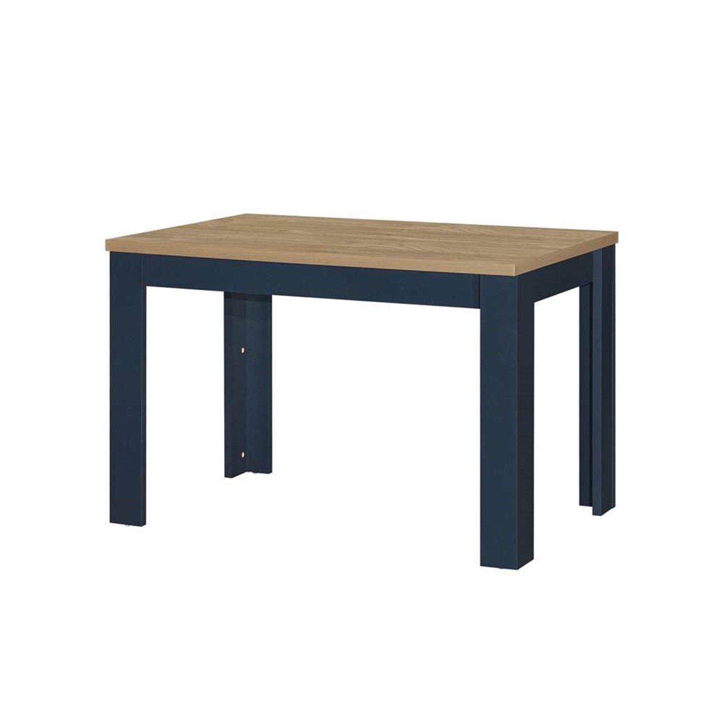 Navy Blue & Oak - Birlea - Highgate Dining Table & Bench Set - 9