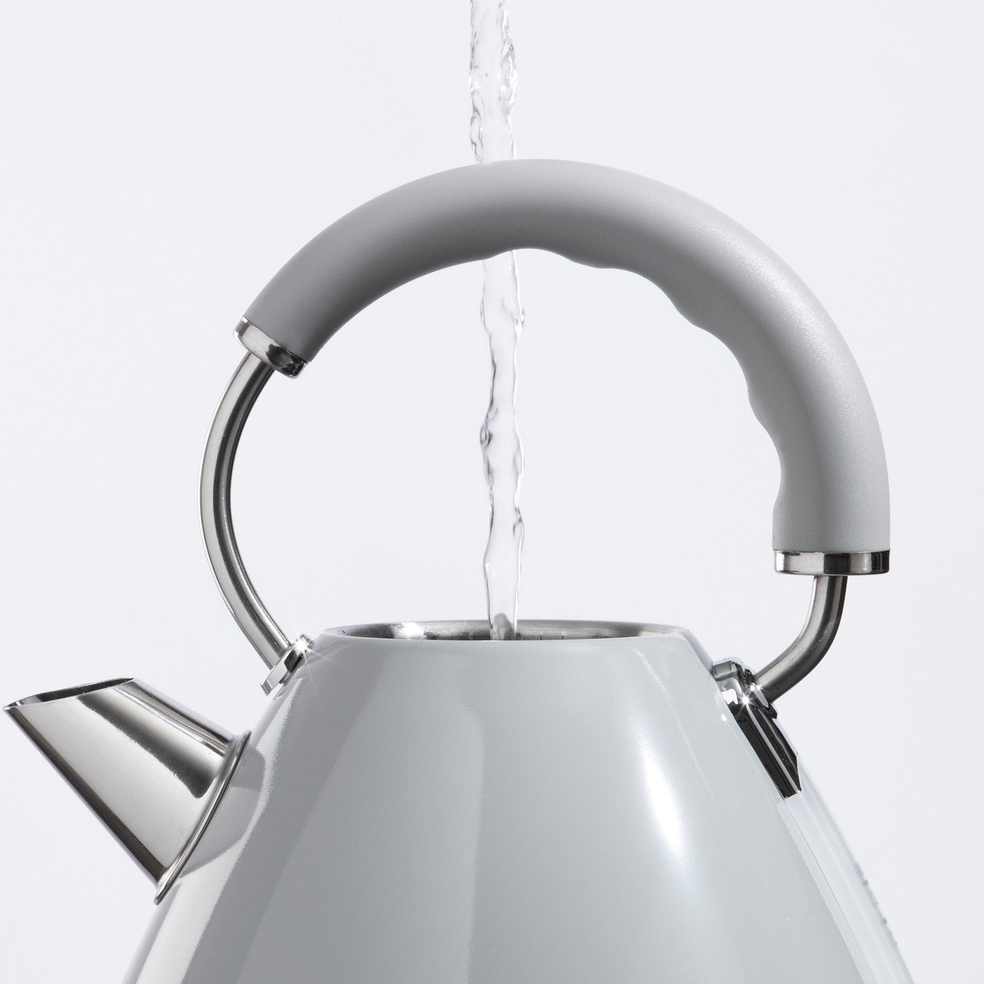 Grey - Daewoo Electricals - KENSINGTON 1.7L 3KW PYRAMID KETTLE - GREY - 4