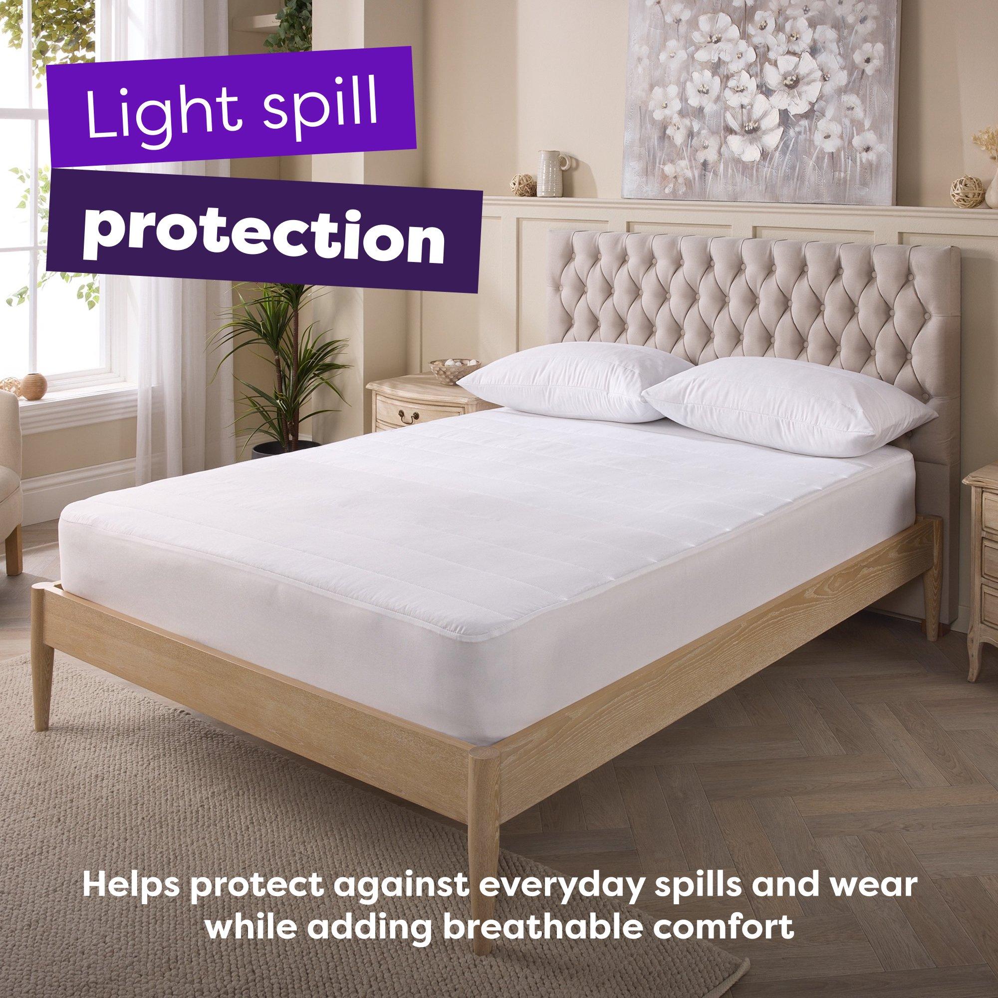 White - Slumberdown - Cosy Nights Mattress Protector - 2