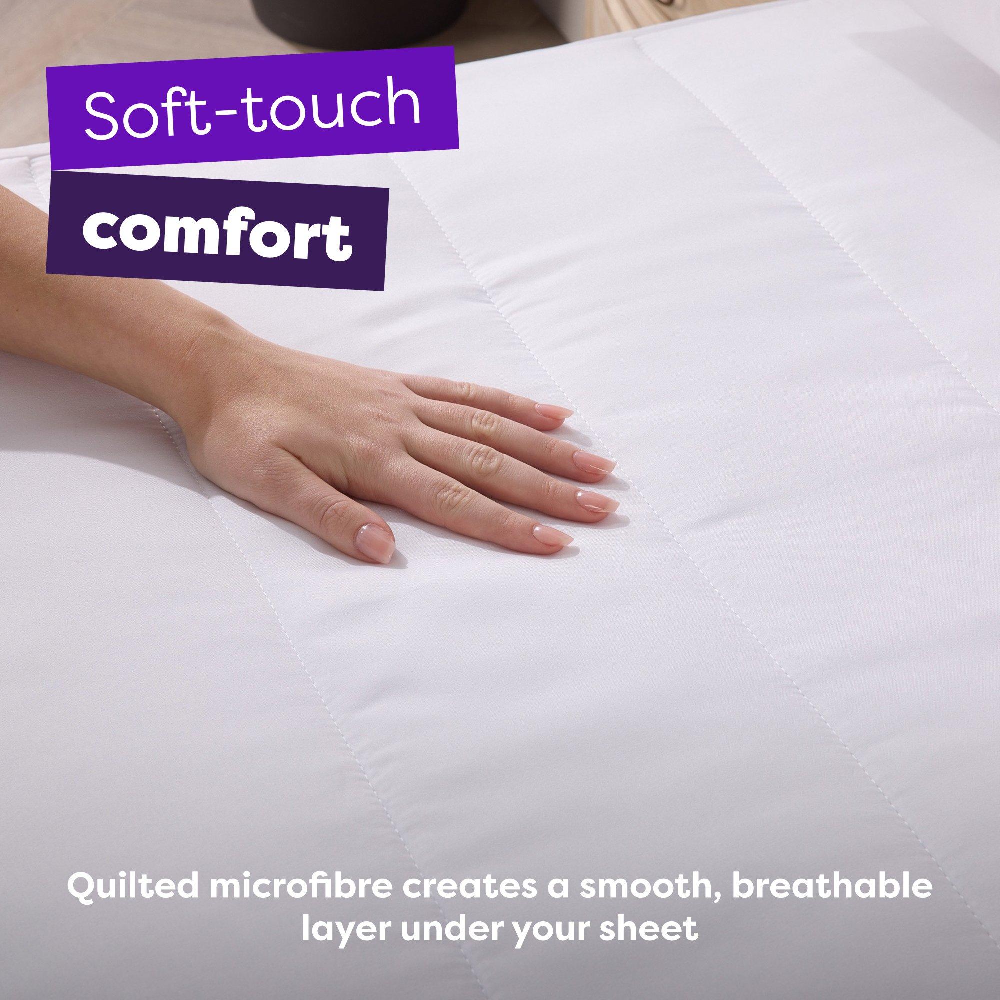 White - Slumberdown - Cosy Nights Mattress Protector - 3