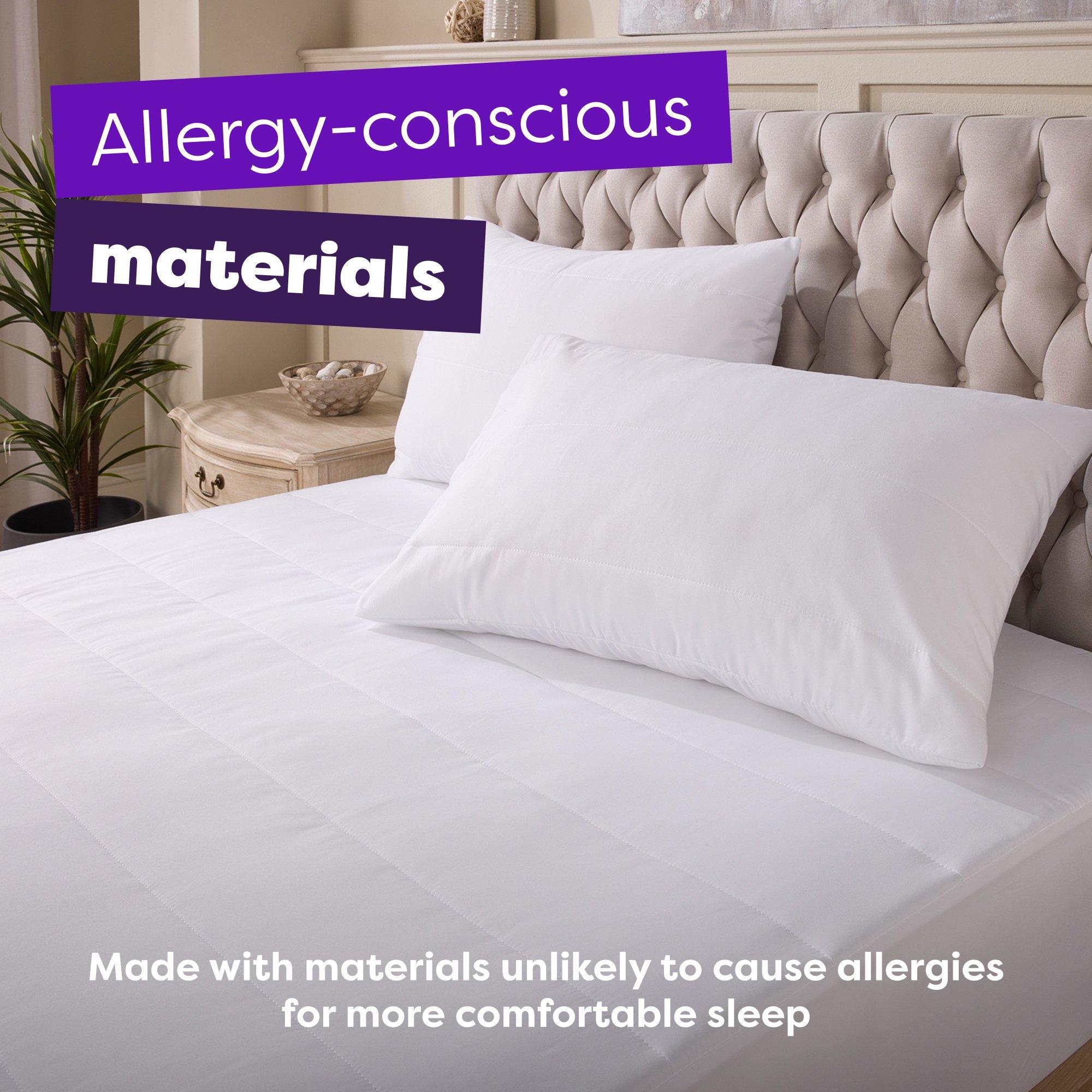 White - Slumberdown - Cosy Nights Mattress Protector - 5