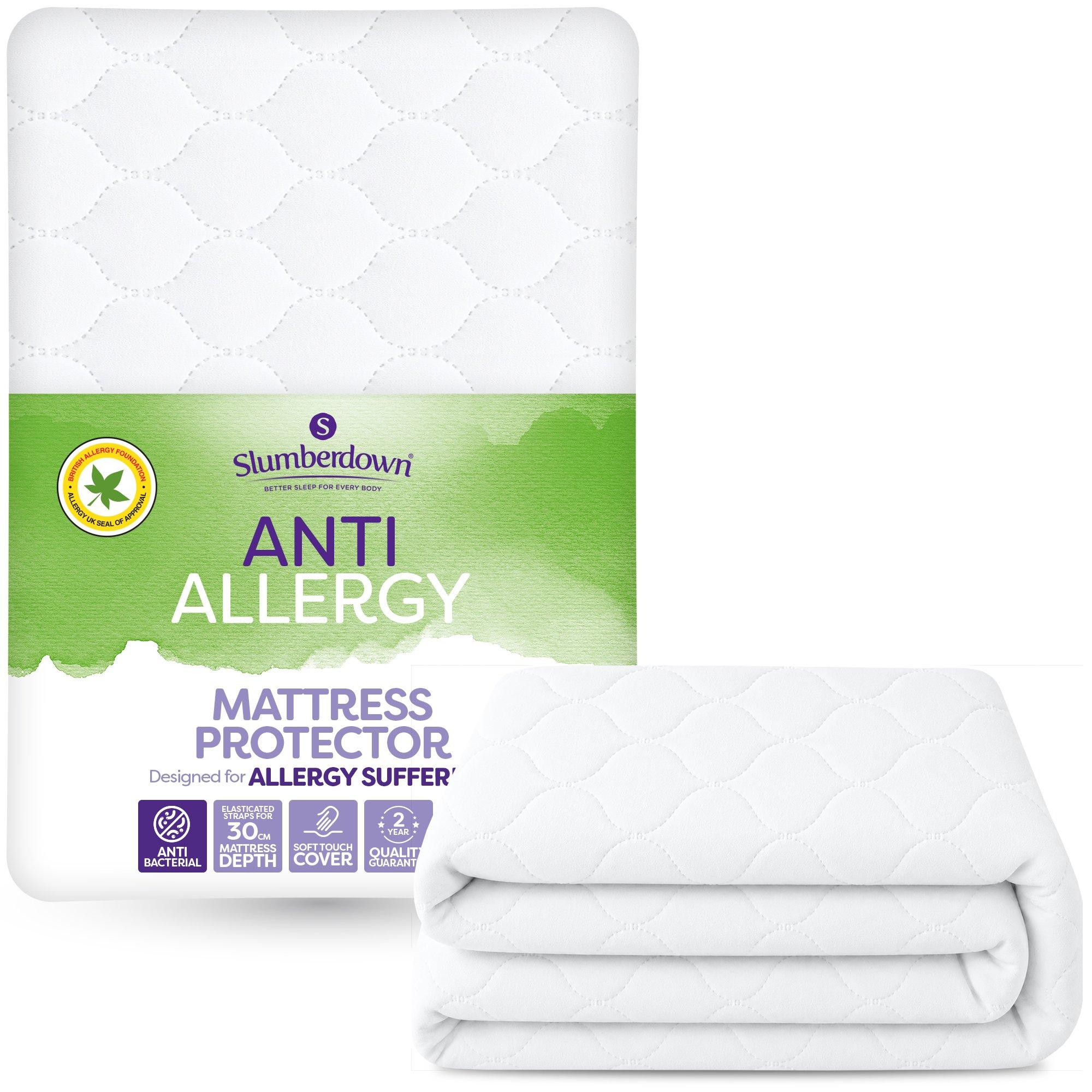 White - Slumberdown - Anti Allergy Mattress Protector - 1