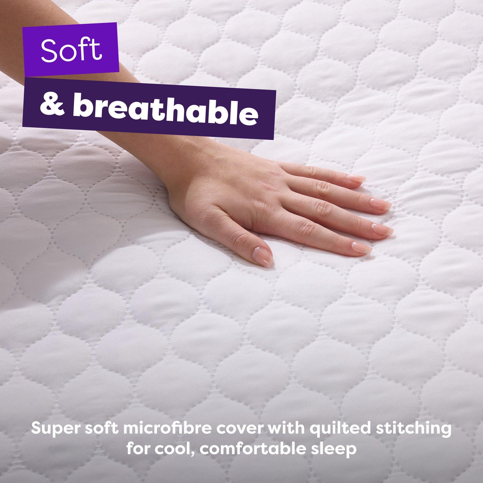 White - Slumberdown - Anti Allergy Mattress Protector - 4