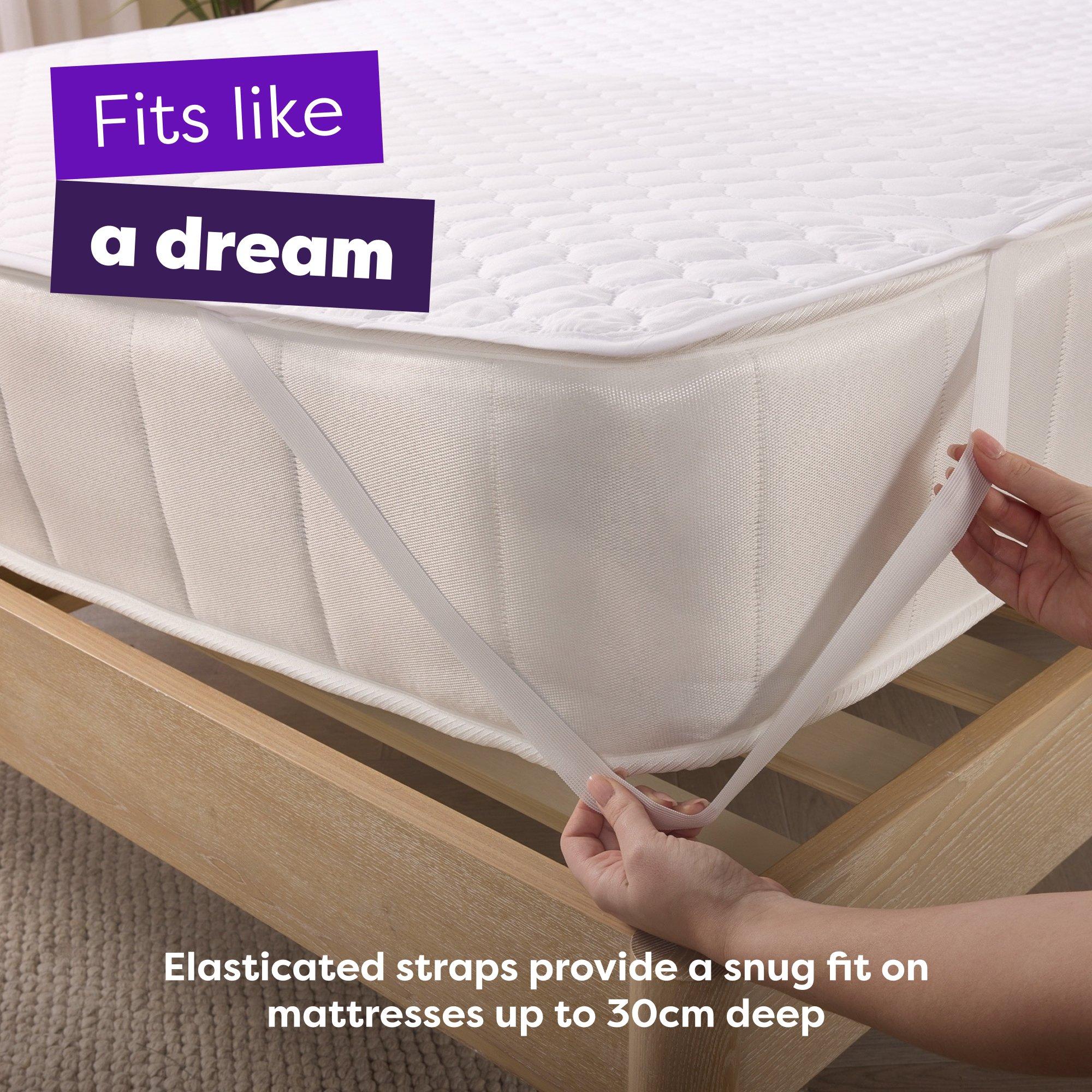White - Slumberdown - Anti Allergy Mattress Protector - 5