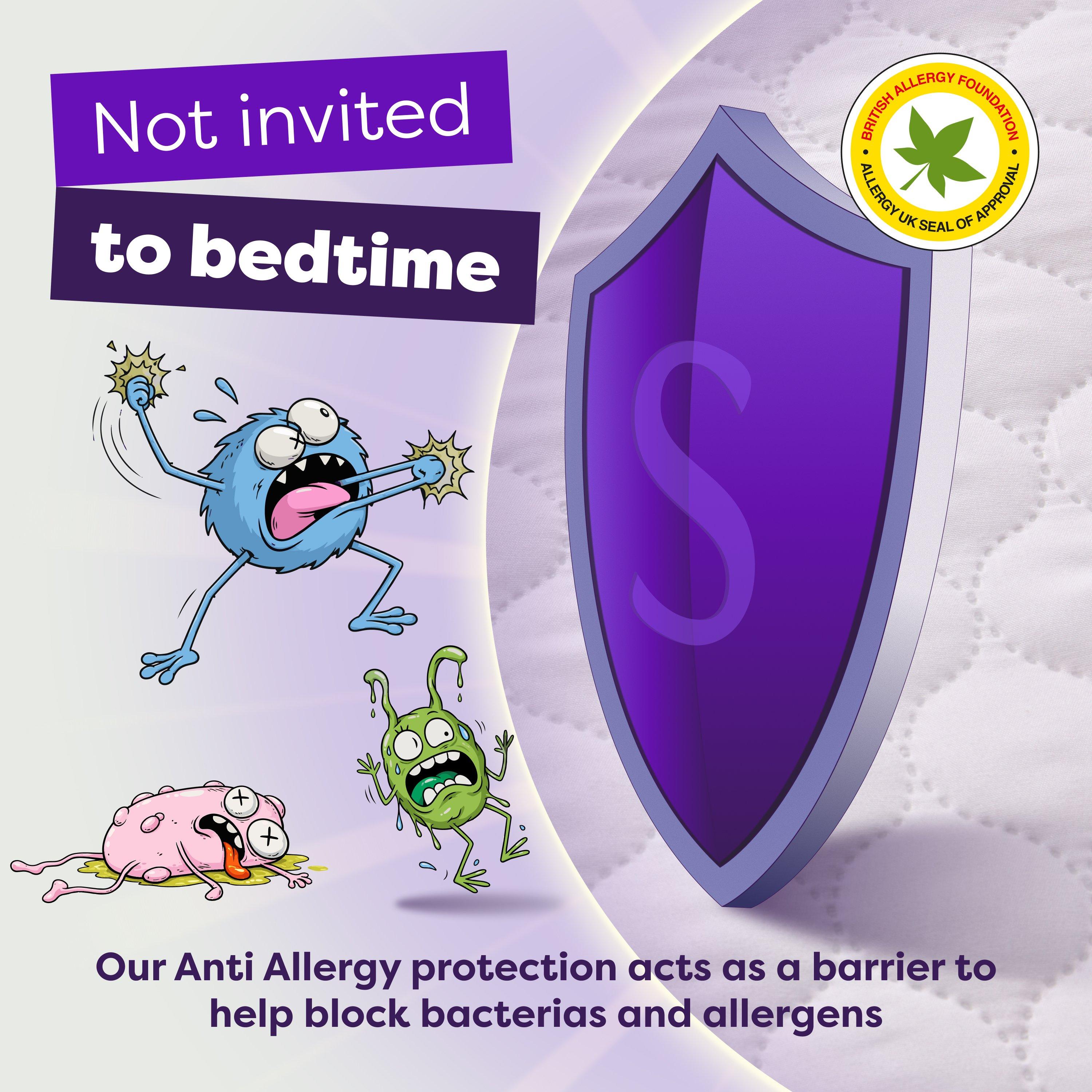 White - Slumberdown - Anti Allergy Mattress Protector - 7