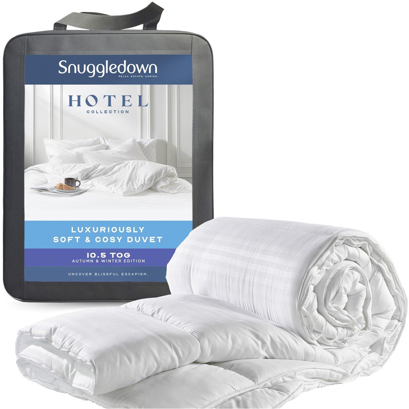 White - Snuggledown - Hotel Embossed 10.5 Tog Duvet - 1
