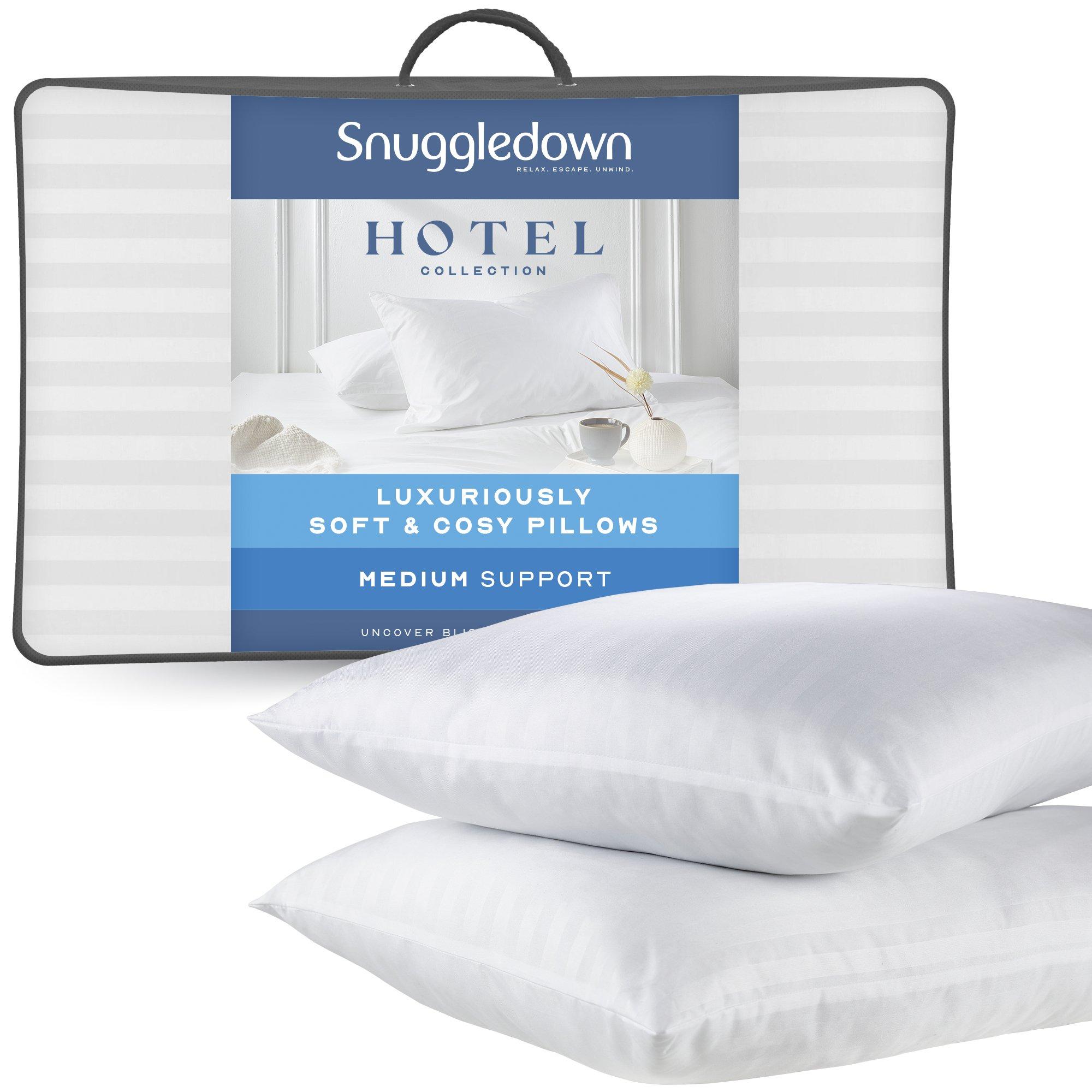 White - Snuggledown - Luxurious Hotel Medium Support Pillow - 1