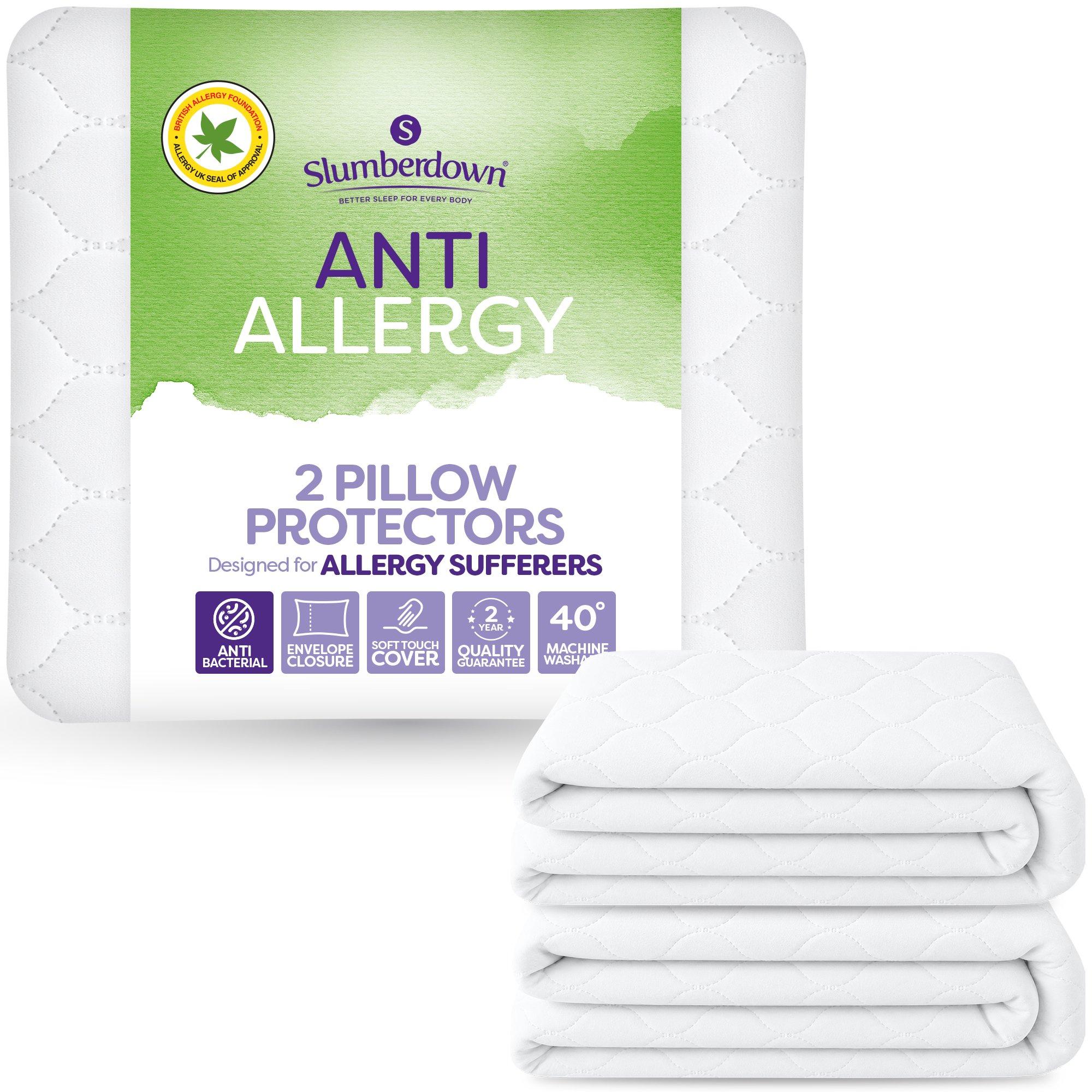White - Slumberdown - Anti Allergy Pillow Protector - 1