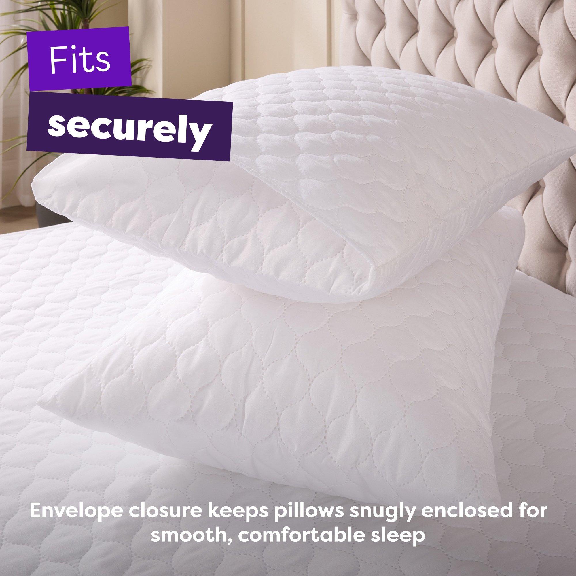 White - Slumberdown - Anti Allergy Pillow Protector - 5