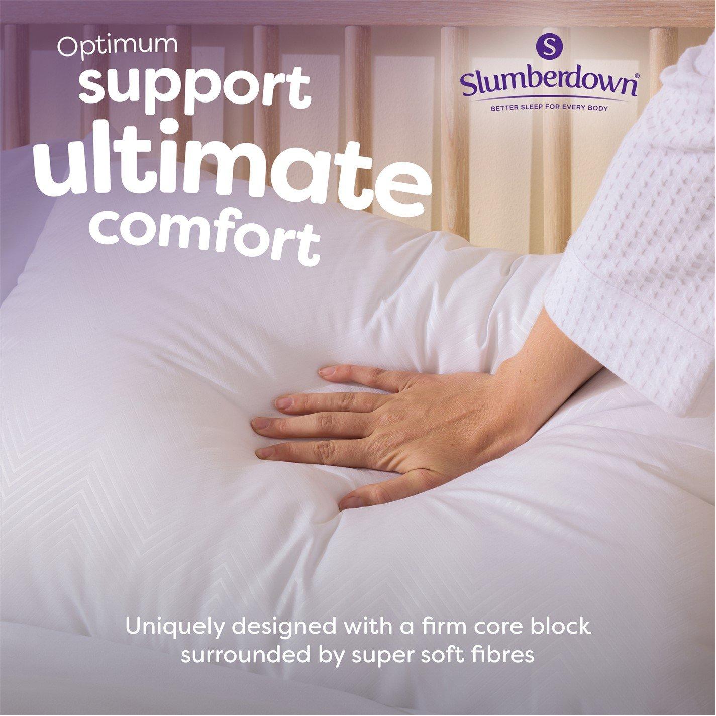 White - Slumberdown - Super Support Firm Support Pillow - 3