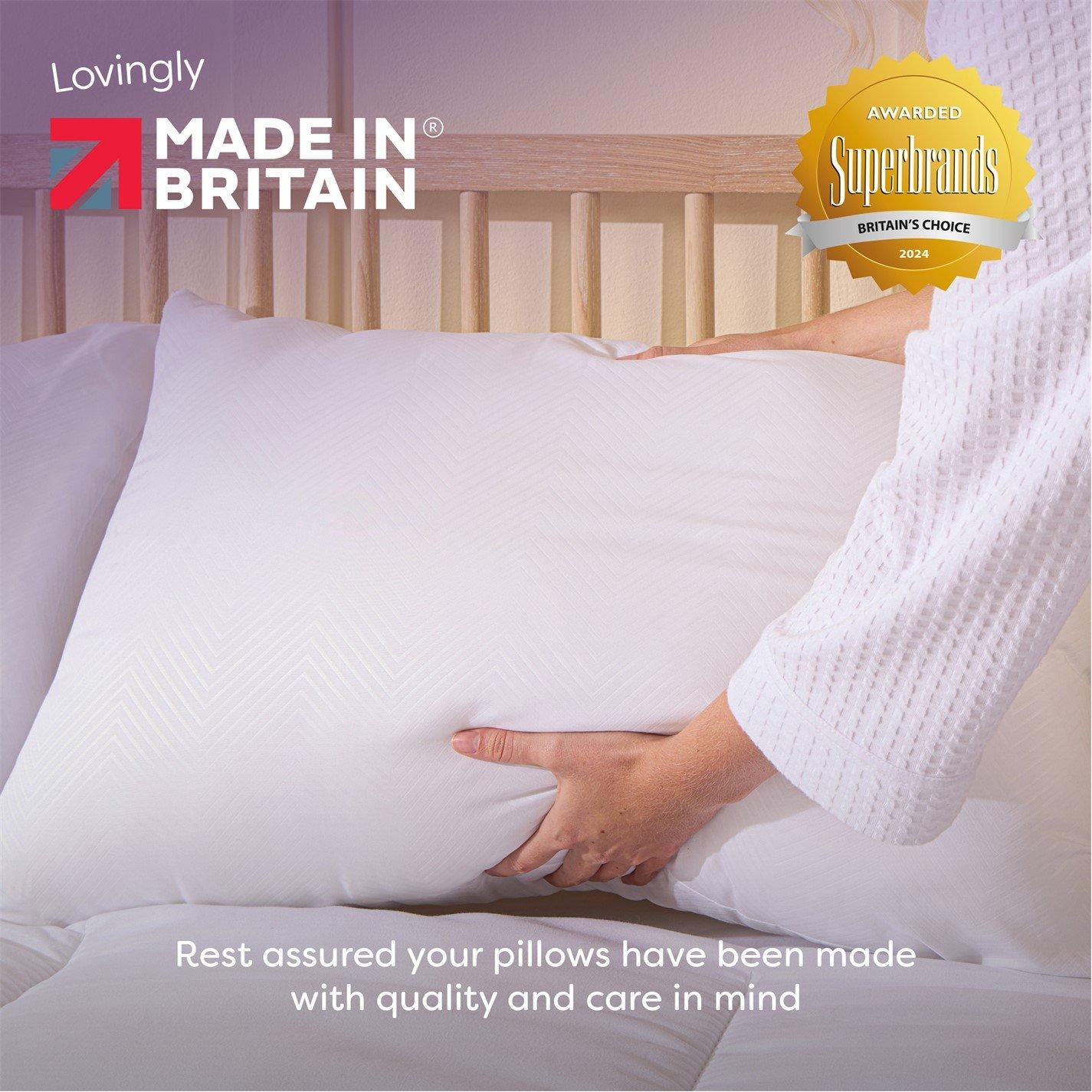 White - Slumberdown - Super Support Firm Support Pillow - 8