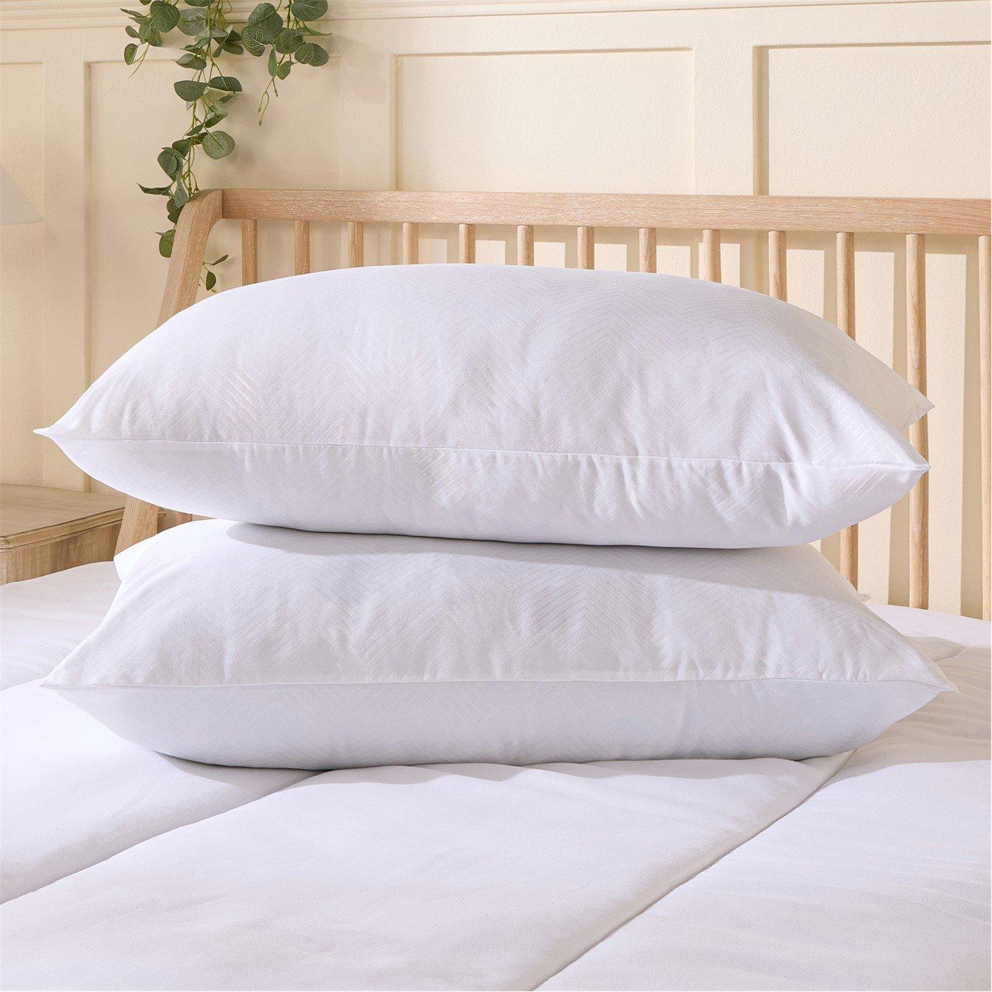 White - Slumberdown - Super Support Firm Support Pillow - 10