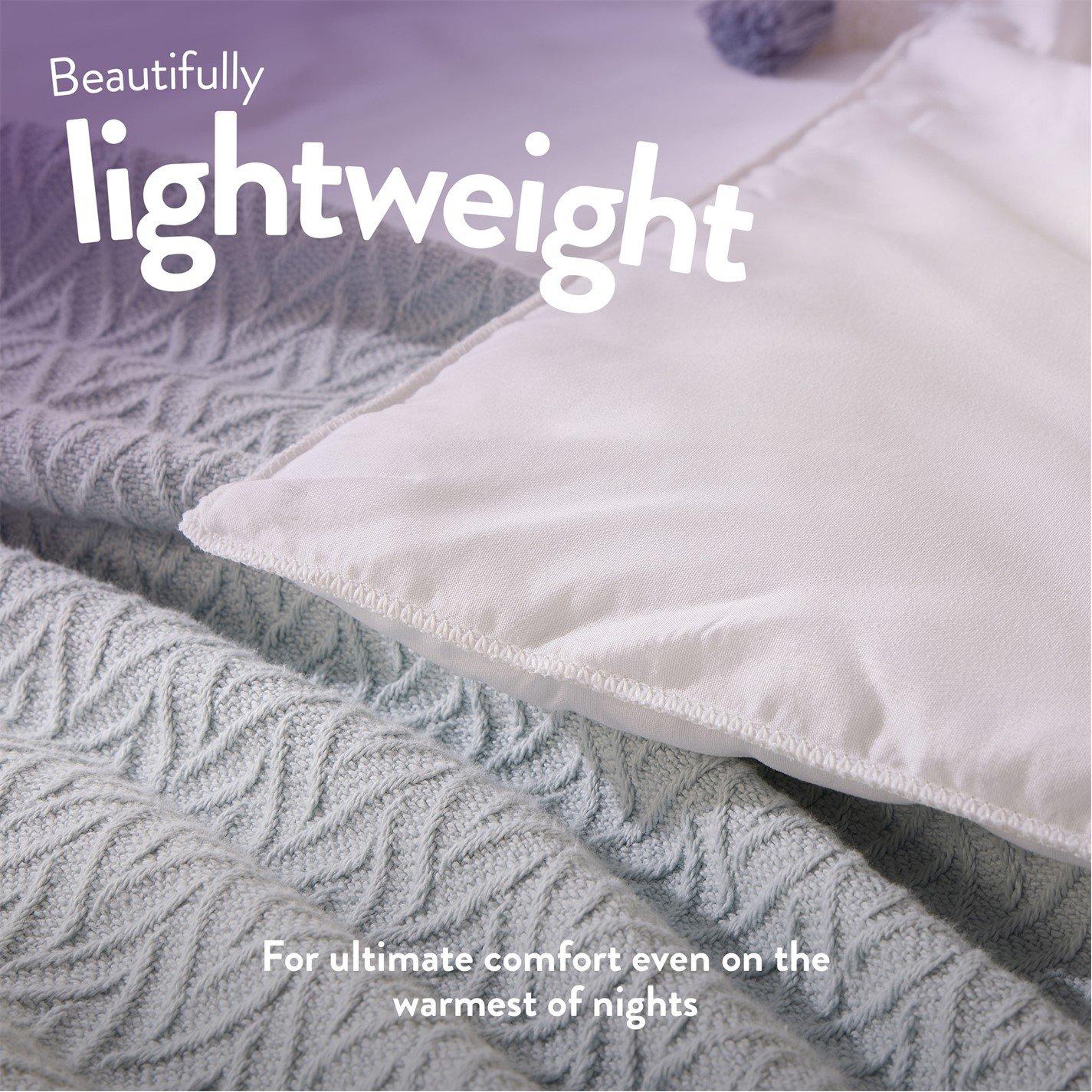 White - Slumberdown - Cool Summer Nights 4.5 Tog Duvet - 3