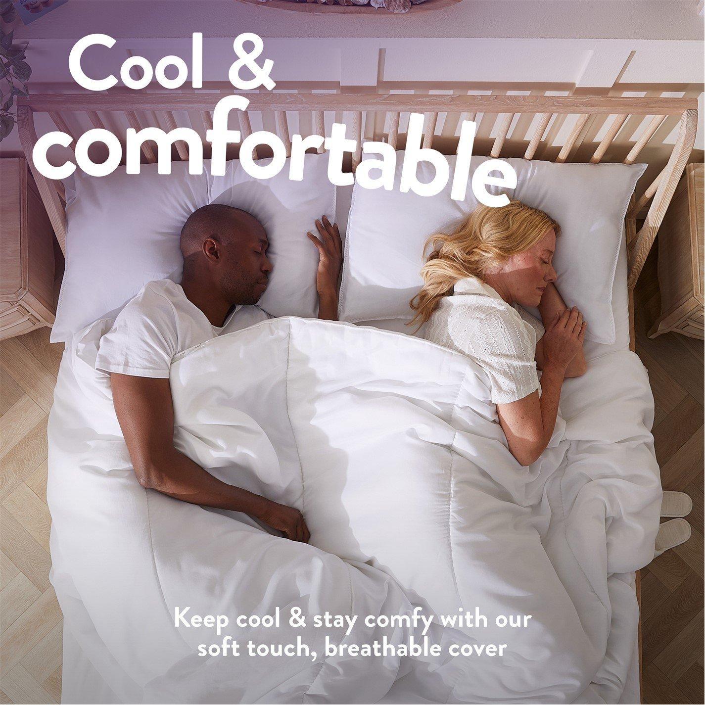 White - Slumberdown - Cool Summer Nights 4.5 Tog Duvet - 4
