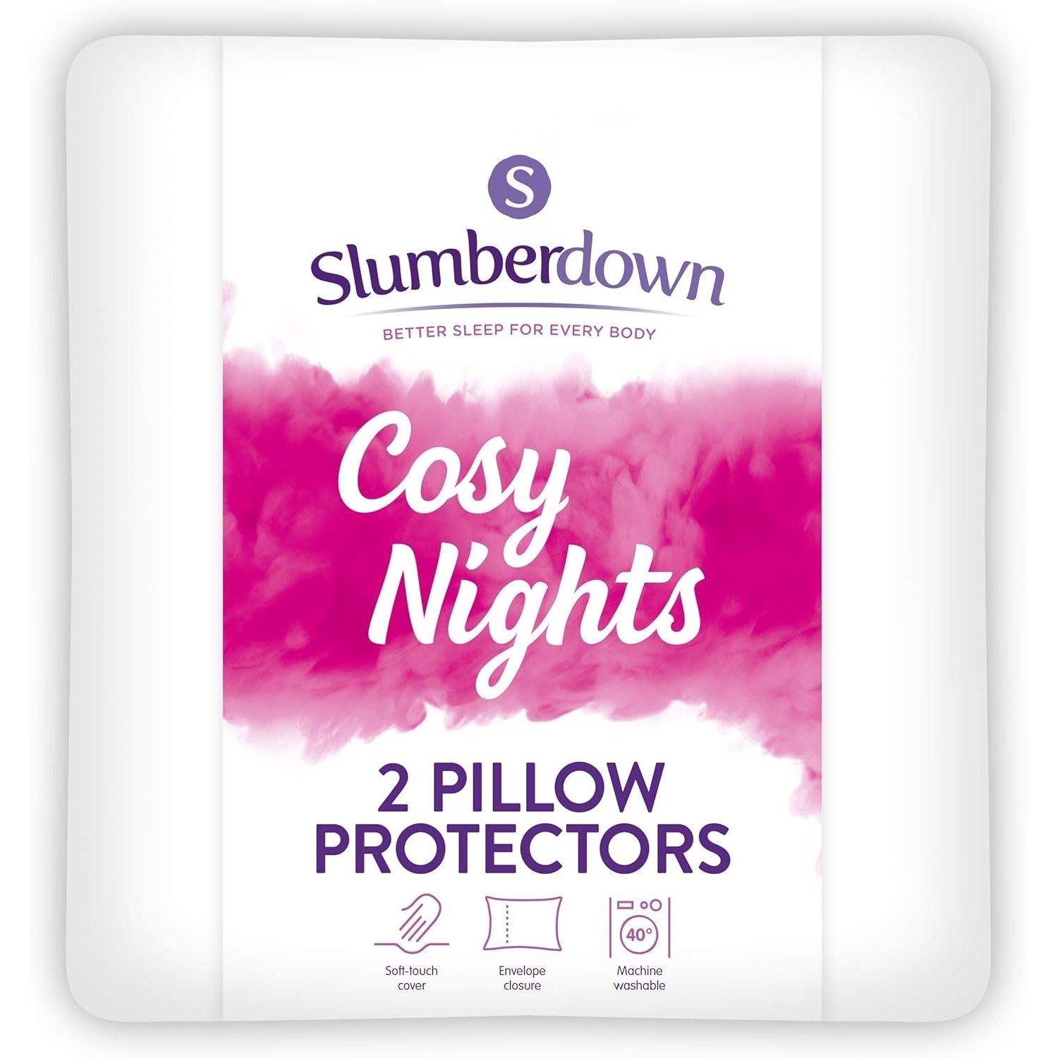 White - Slumberdown - Cosy Nights Pillow Protector - 2
