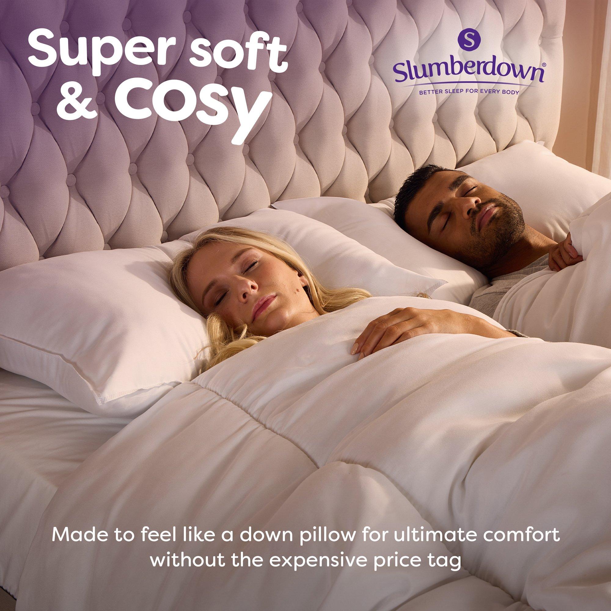 White - Slumberdown - Feels Like Down Medium Pillow - 2