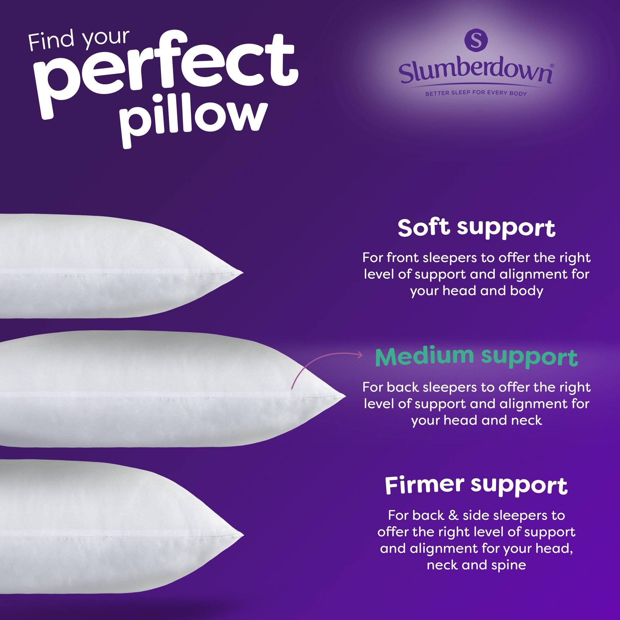 White - Slumberdown - Feels Like Down Medium Pillow - 4