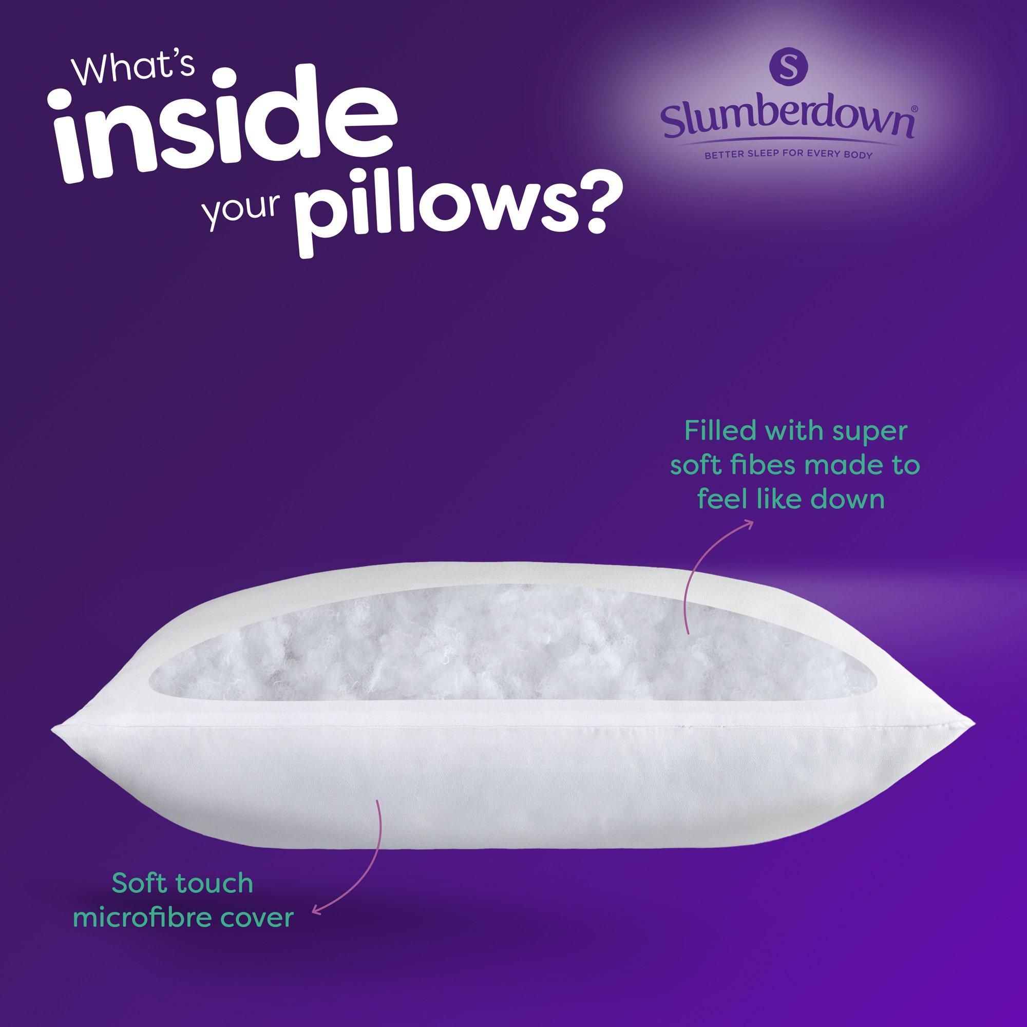 White - Slumberdown - Feels Like Down Medium Pillow - 5